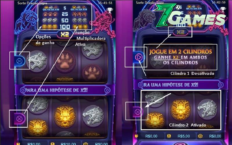 Dragon Tiger Luck: Função dos ícones do jogo 